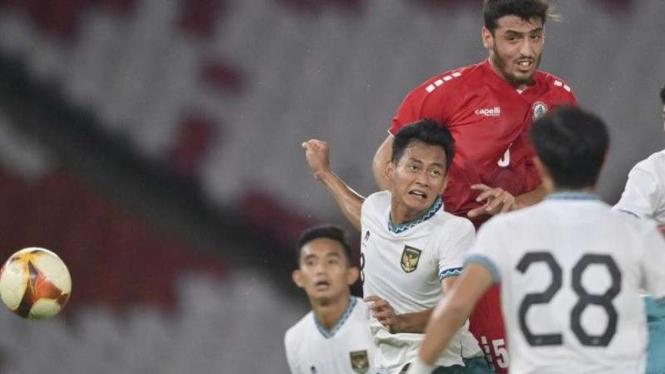 Duel Timnas Indonesia U-22 vs Lebanon