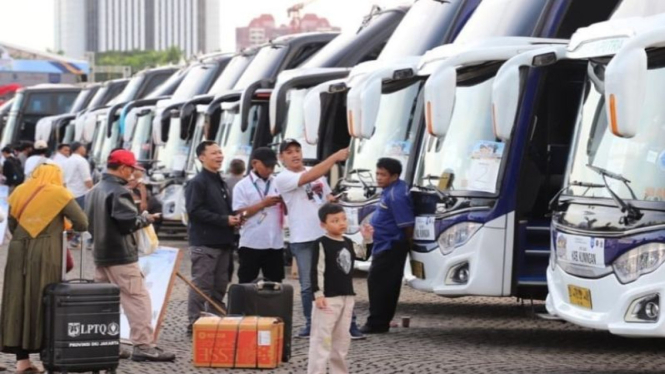 Program mudik gratis Pemprov DKI tahun 2023.