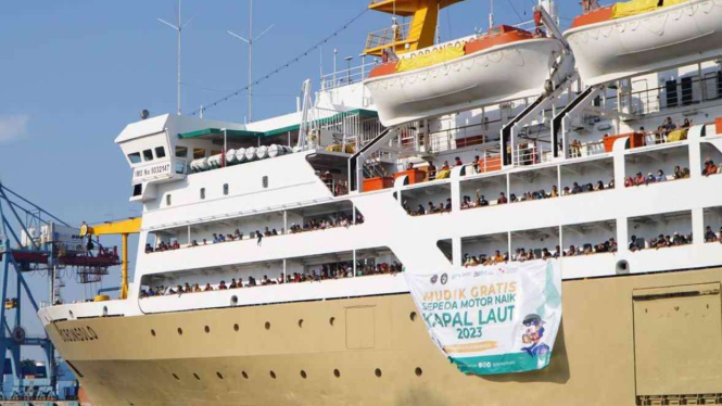 Mudik gratis Kapal Laut 2023.