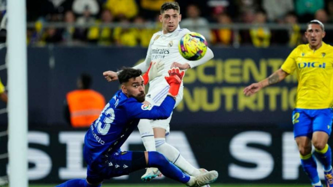 Gelandang Real Madrid Federico Valverde