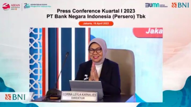 Direktur Digital & Integrated Transaction Banking BNI Corina Leyla Karnalies.
