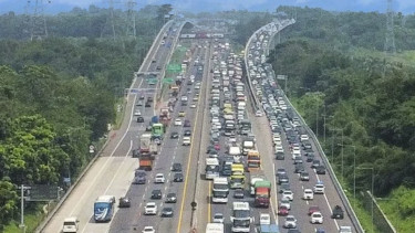 Contraflow satu lajur Arah Cikampek Utama saat Mudik 2023