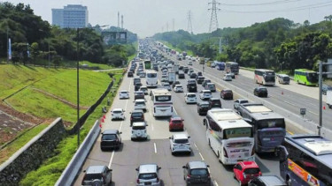 Contraflow satu lajur Arah Cikampek Utama saat Mudik 2023