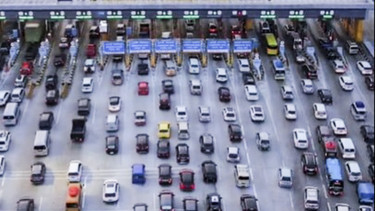 Gerbang Tol Cikampek Utama Saat Arus Mudik 2023
