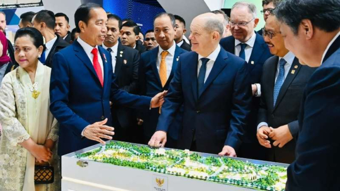 Presiden Jokowi Promosi IKN di Hannover Messe 2023.