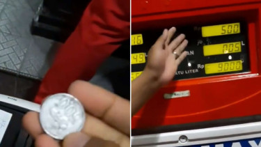 Viral Seorang Pembeli Isi Bensin 500 perak