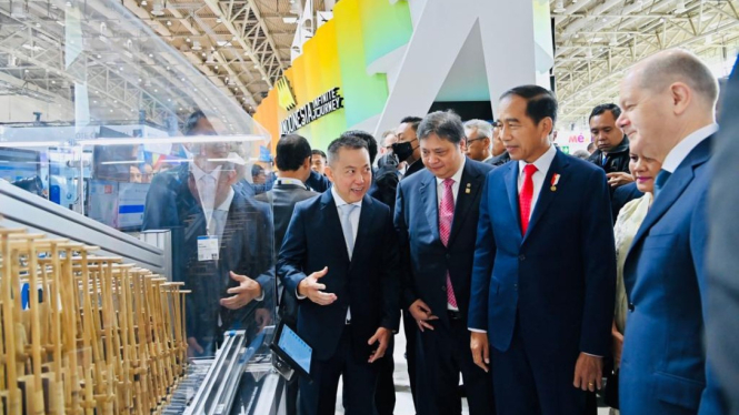 Pavilliun Indonesia menyedot perhatian pengunjung Pameran Hannover Messe 2023