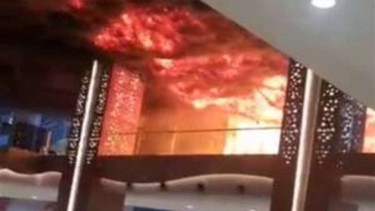 Kebakaran landa Trans Studio Makassar, Sulawesi Selatan.
