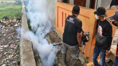 Penyemprotan fogging di Tangerang