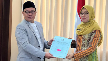 Penais Kemenag, Ahmad Zayadi dan Sekda Provinsi Kaltim, Sri Wahyuni