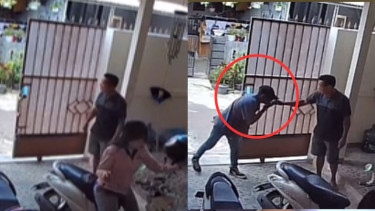 Rekaman CCTV, wanita diikuti pria tak dikenal hingga ke dalam rumah