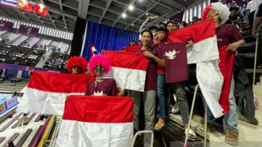 Suporter Indonesia di SEA Games 2023 Kamboja