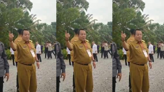 Gubernur Lampung Arinal Djunaidi menanyakan kepada awak media tentang daerahnya