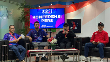 Konferensi pers BRIN.