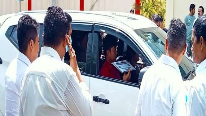  Aditya Hasibuan (19), anak AKBP Achiruddin Hasibuan jalani rekonstruksi