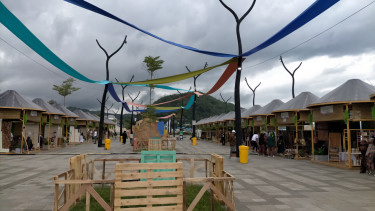 Lokasi kegiatan SME's Hub di Marina Waterfront Labuan Bajo