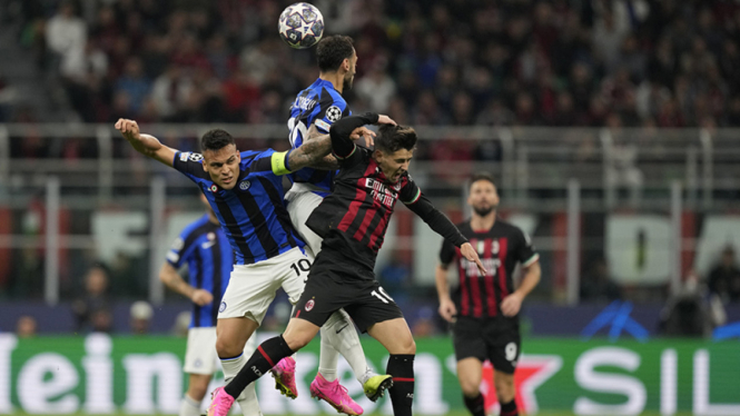 Semifinal leg pertama Liga Champions, AC Milan vs Inter Milan