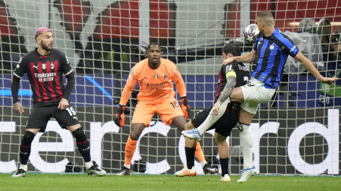 Semifinal leg pertama Liga Champions, AC Milan vs Inter Milan