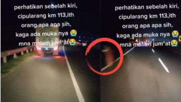 Penampakan Perempuan Merah Tanpa Muka di Tol CIpularang