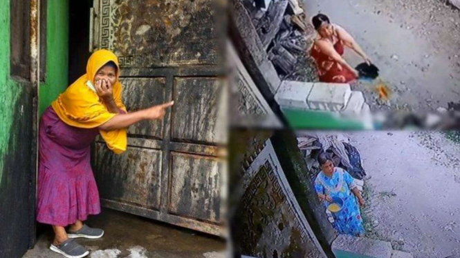 Sosok Emak-emak yang Buang Air Kencing ke Rumah Tetangga