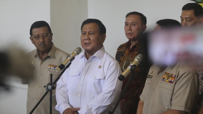 Ketum Gerindra sekaligus Menhan RI Prabowo Subianto.