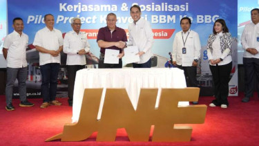 Kerja sama PGN dan JNE.