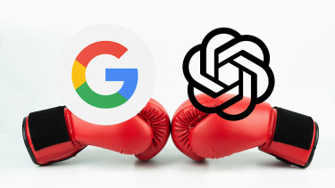 Ilustrasi Google Bard dan ChatGPT.