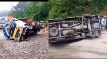 Kecelakaan mobil di tanjakan Batu Jomba, Sipirok, Tapsel, Sumut