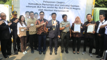 Mentan SYL melepas ekspor produk pertanian senilai Rp 25,5 miliar ke 23 Negara