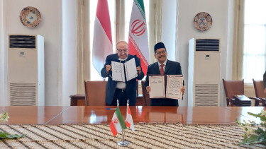 Penandatanganan MoU antara BPJPH Kemenag RI dan INSO
