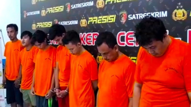 Pelaku kawanan rampok sadis yang ditangkap polisi.