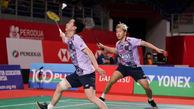 Ganda putra Indonesia Kevin Sanjaya Sukamuljo/Marcus Fernaldi Gideon