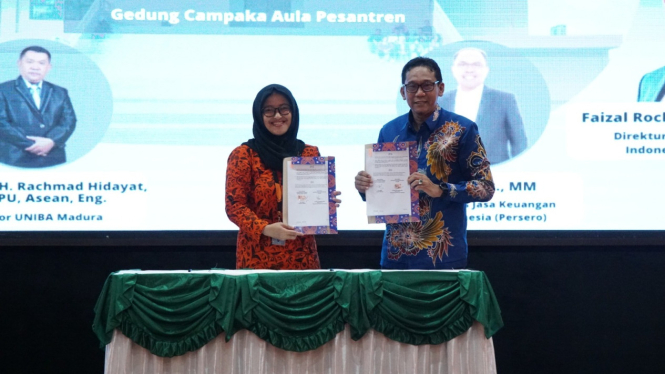 Penandatanganan MoU Pos Indonesia dengan UNIBA