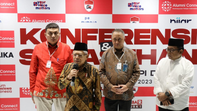 Wakil Presiden RI, KH Maruf Amin saat memberikan keynote speech