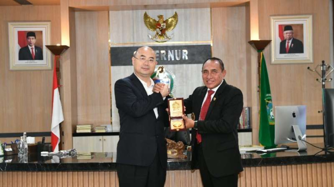 Gubernur Sumut Edy Rahmayadi menerima Wakil Gubernur Provinsi Guangdong China
