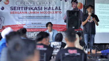 Para Pelaku UMKM di Mojokerto Ikuti Penyuluhan Sertifikasi Halal