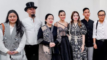 Puan Maharani dan Gibran Rakabuming hadiri konser orkestra Dewa 19 di Solo