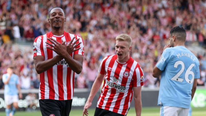 Duel Brentford vs Manchester City