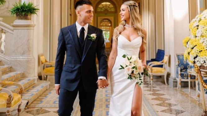 Striker Inter Milan Lautaro Martinez menikahi Agustina Gandolfo