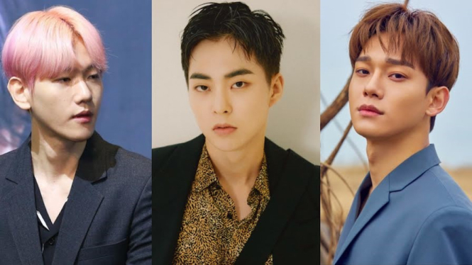 Baekhyun, Xiumin, dan Chen EXO.