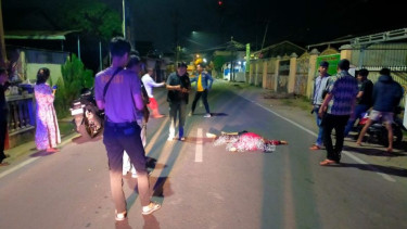 Tawuran brutal antar geng, satu orang tewas.