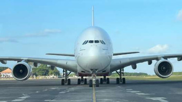 Pesawat Airbus Jumbo.