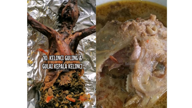 Kelinci Guling & Gulai Kepala Kelinci
