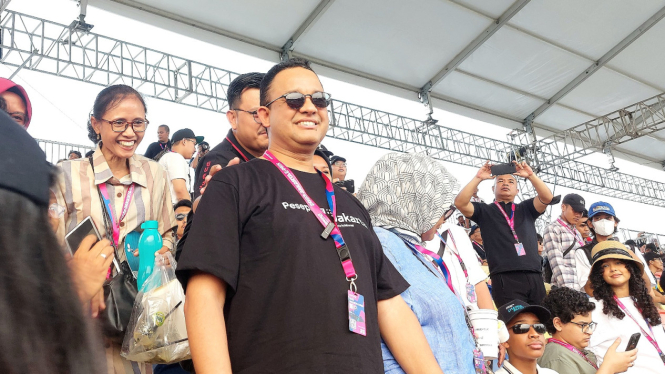 Anies Baswedan ikut saksikan ajang balap mobil listrik Formula E 2023