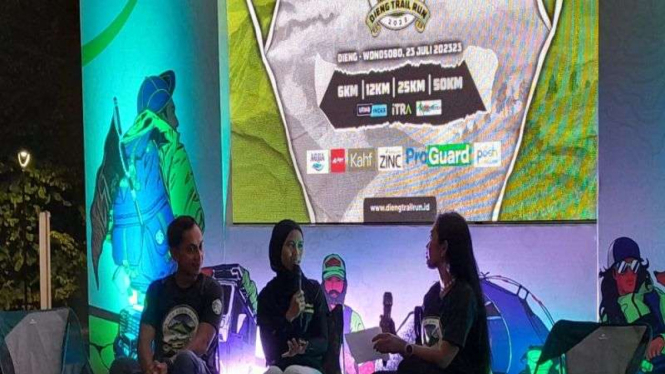 Peluncuran Dieng Trail Run 2023, di Istora Senayan, jakarta.