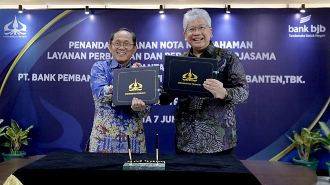 bank bjb bersama Universitas Trisakti menandatangani Nota Kesepahaman