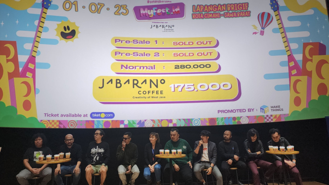 Konferensi pers event MyFest.id