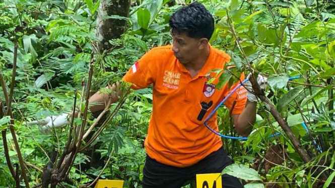 Lokasi Jasad driver online di hutan, Piket Nol, Kecamatan Pronojiwo, Lumajang