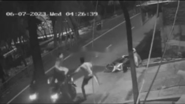 Aksi begal terekam CCTV di Cipinang, Jakarta Timur