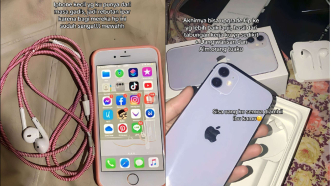 Gara-gara iPhone, istri curhat di TikTok jadi viral.